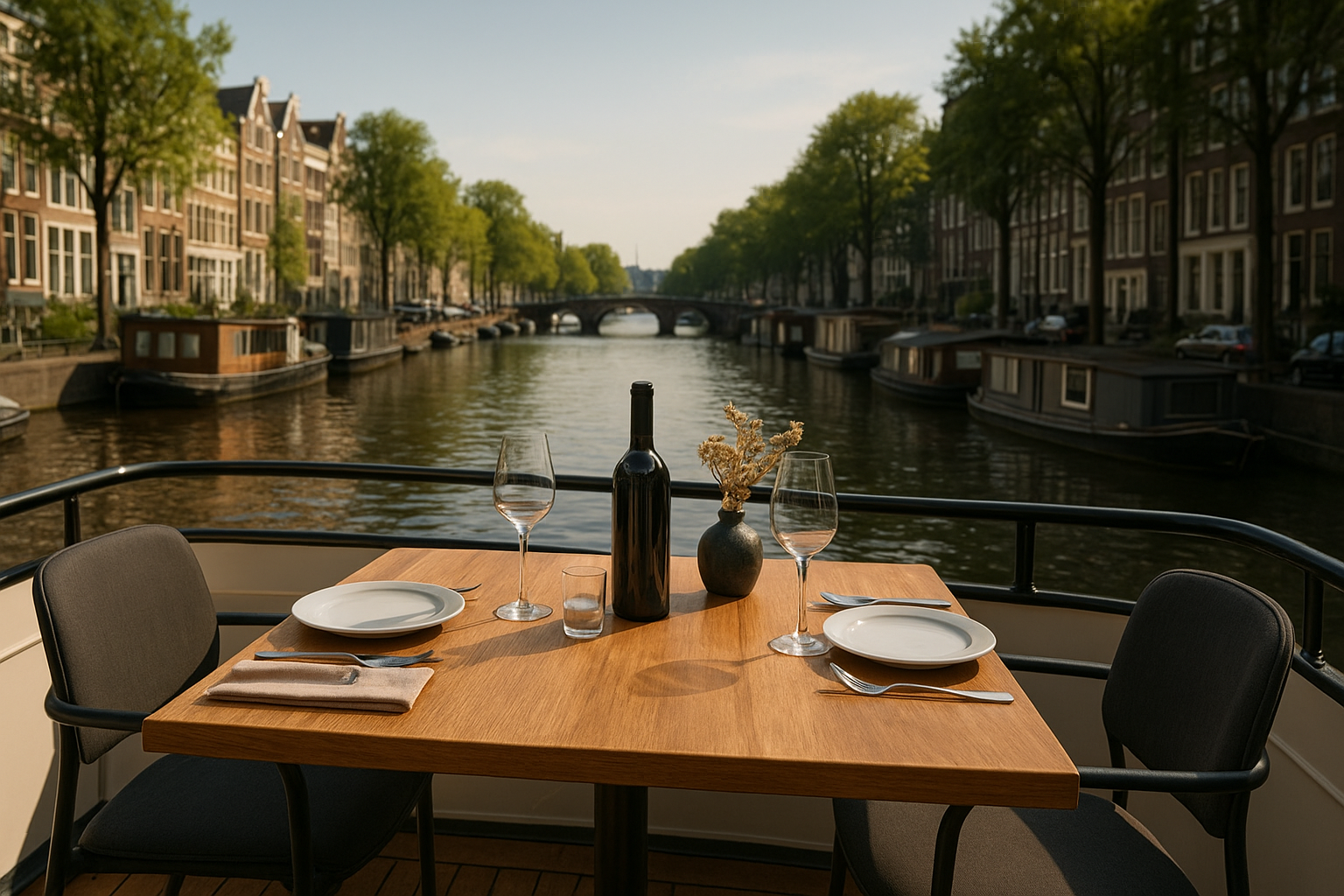 Foto bij Dineren op het water in Amsterdam: wat maakt een dinner cruise bijzonder?