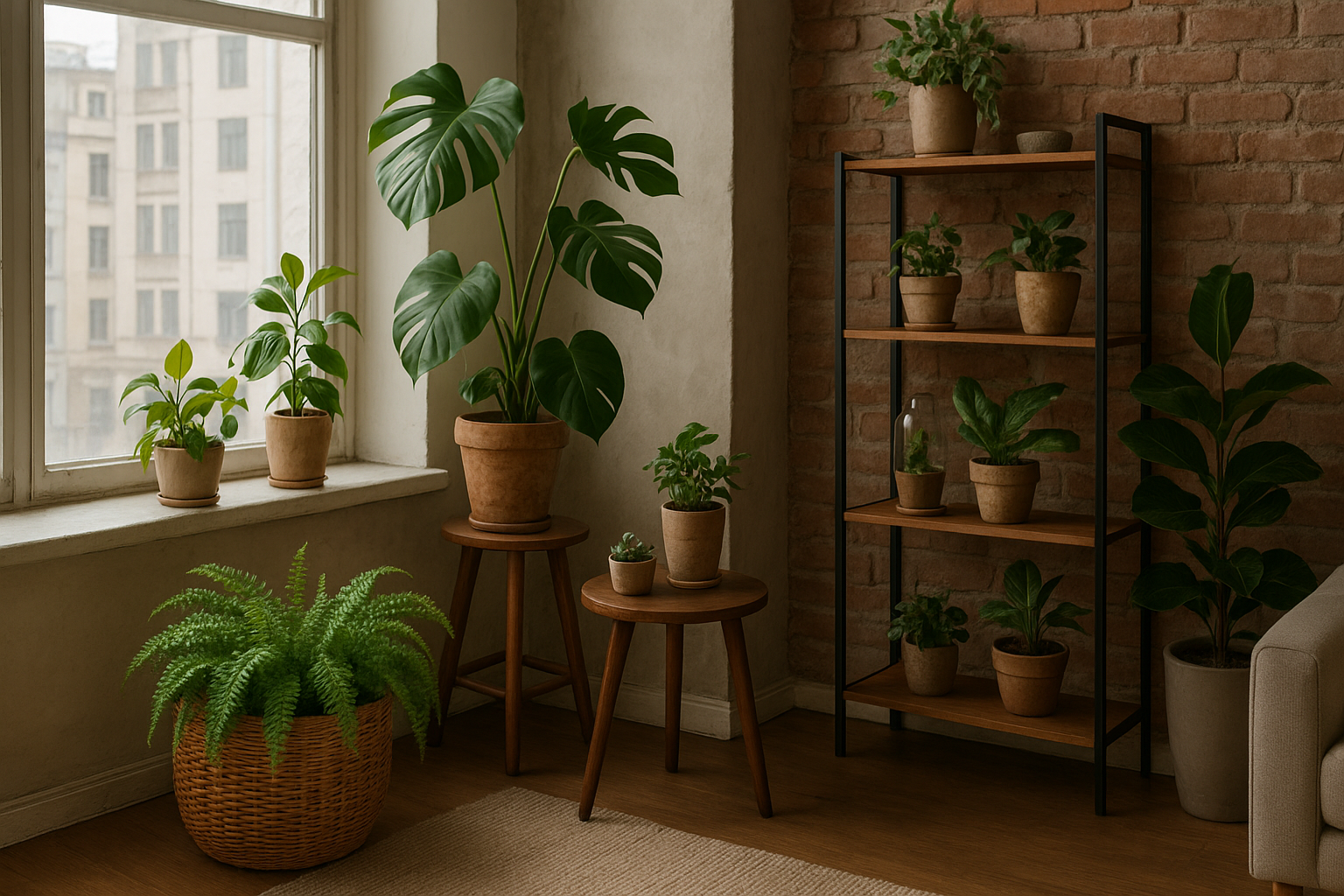 Foto bij Een urban jungle maken in een klein appartement